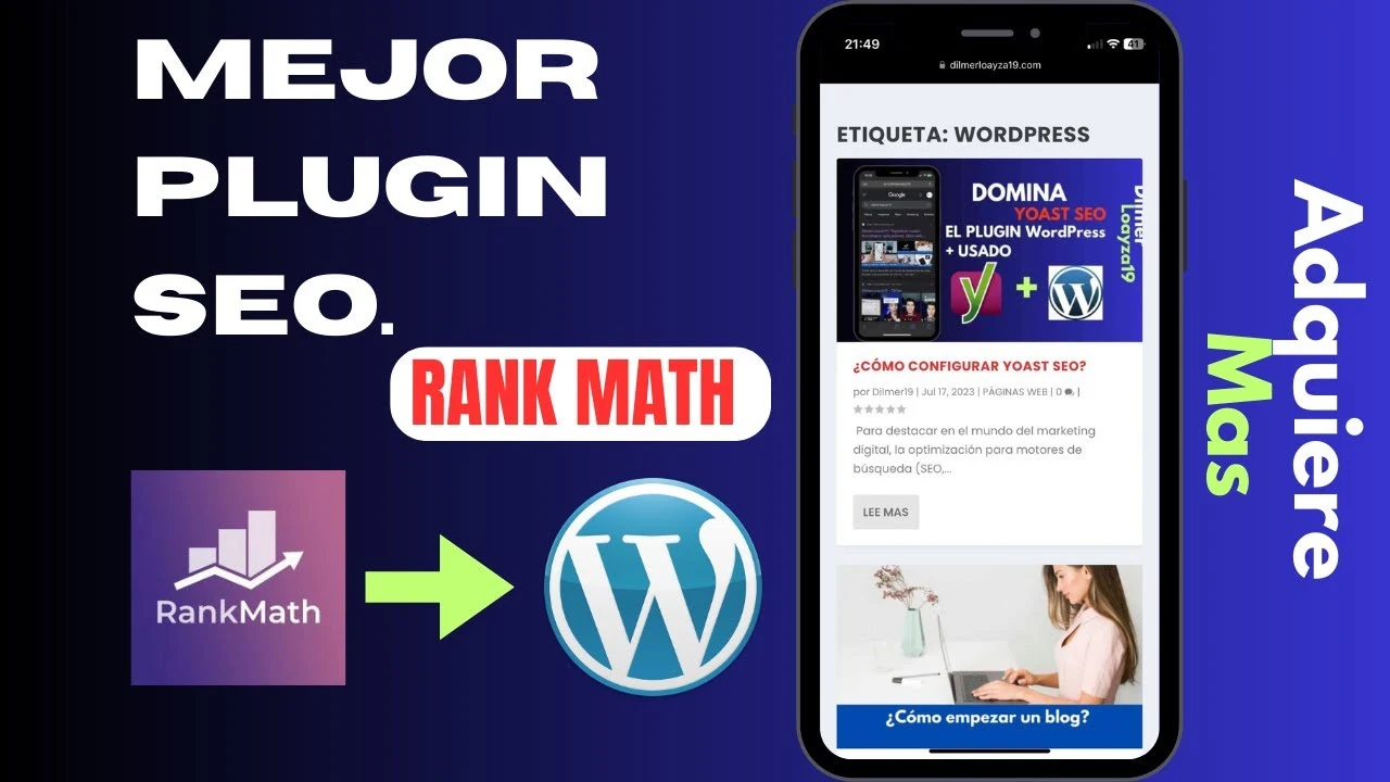 Rank Math SEO plugin para WordPress