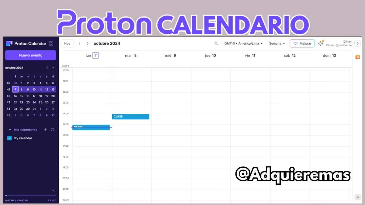 Proton Calendar planificación de eventos con privacidad y cifrado