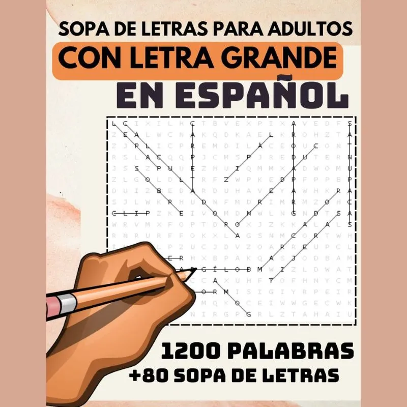 Sopa de Letras en Español para Adultos Letra Grande - Imagen 1 Sopa de Letras en Español para Adultos Letra Grande