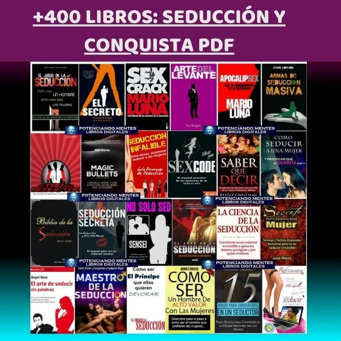Pack de 400+ Libros de Seducción y Conquista - Imagen 2 Pack de 400+ Libros de Seducción y Conquista - Imagen 2
