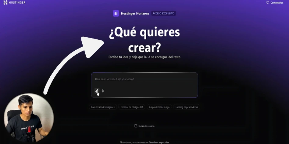 Hostinger Horizons: ¿Cómo Crear una Aplicación Web?