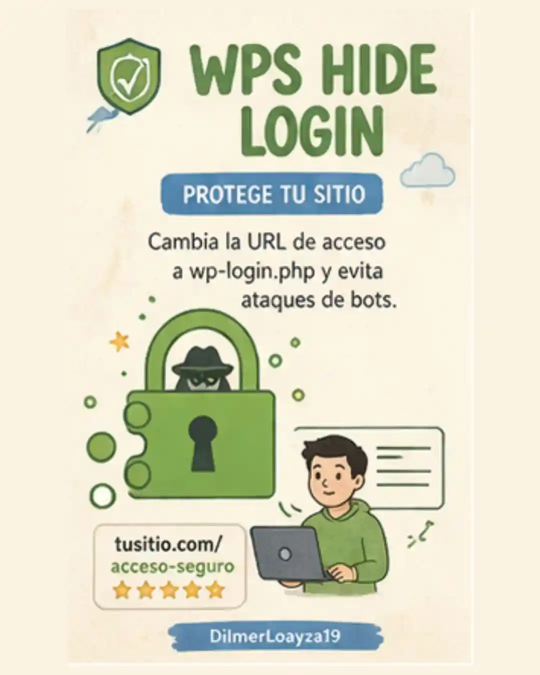 Protege tu web cambiando la URL de acceso y evita ataques.