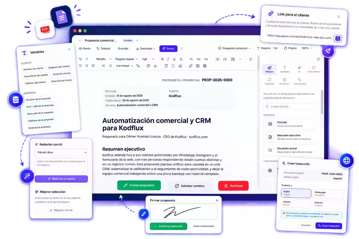 Pagatu | Cotizaciones, agenda y cobros para freelancers